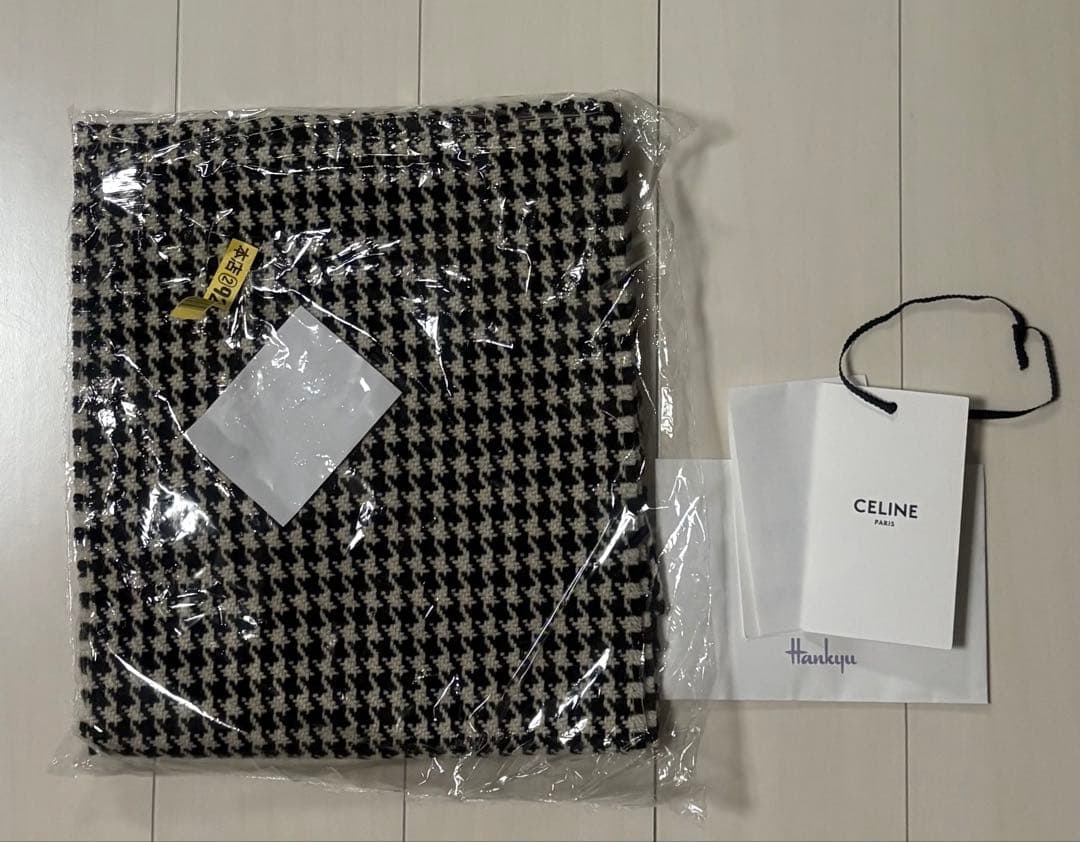 セリーヌ CELINE 千鳥格子スカーフ(マフラー)