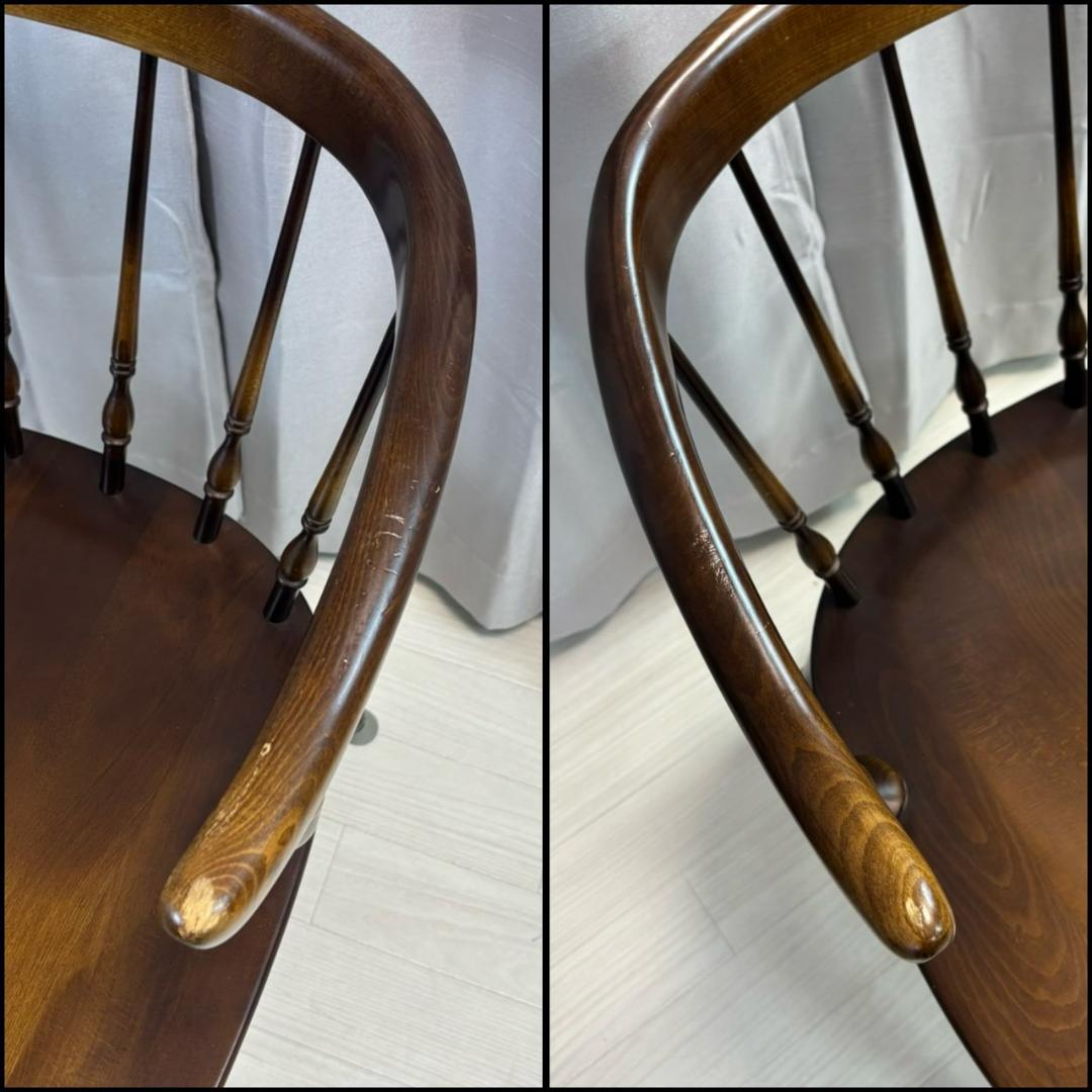 ヴィンテージ　飛騨産業　アームチェア　ダイニングチェア　キツツキ