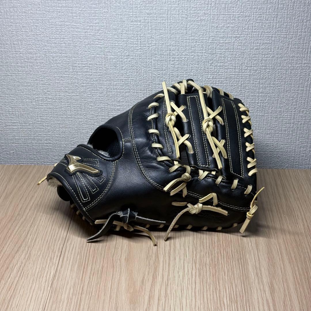 mizuno global elite 硬式ファーストミット 小指2本 クロス締