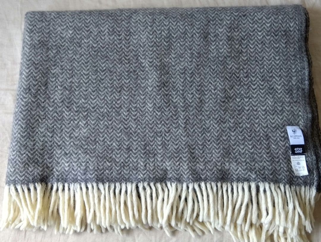 KLIPPAN クリッパン　ブランケット　毛布　グレー　130×200
