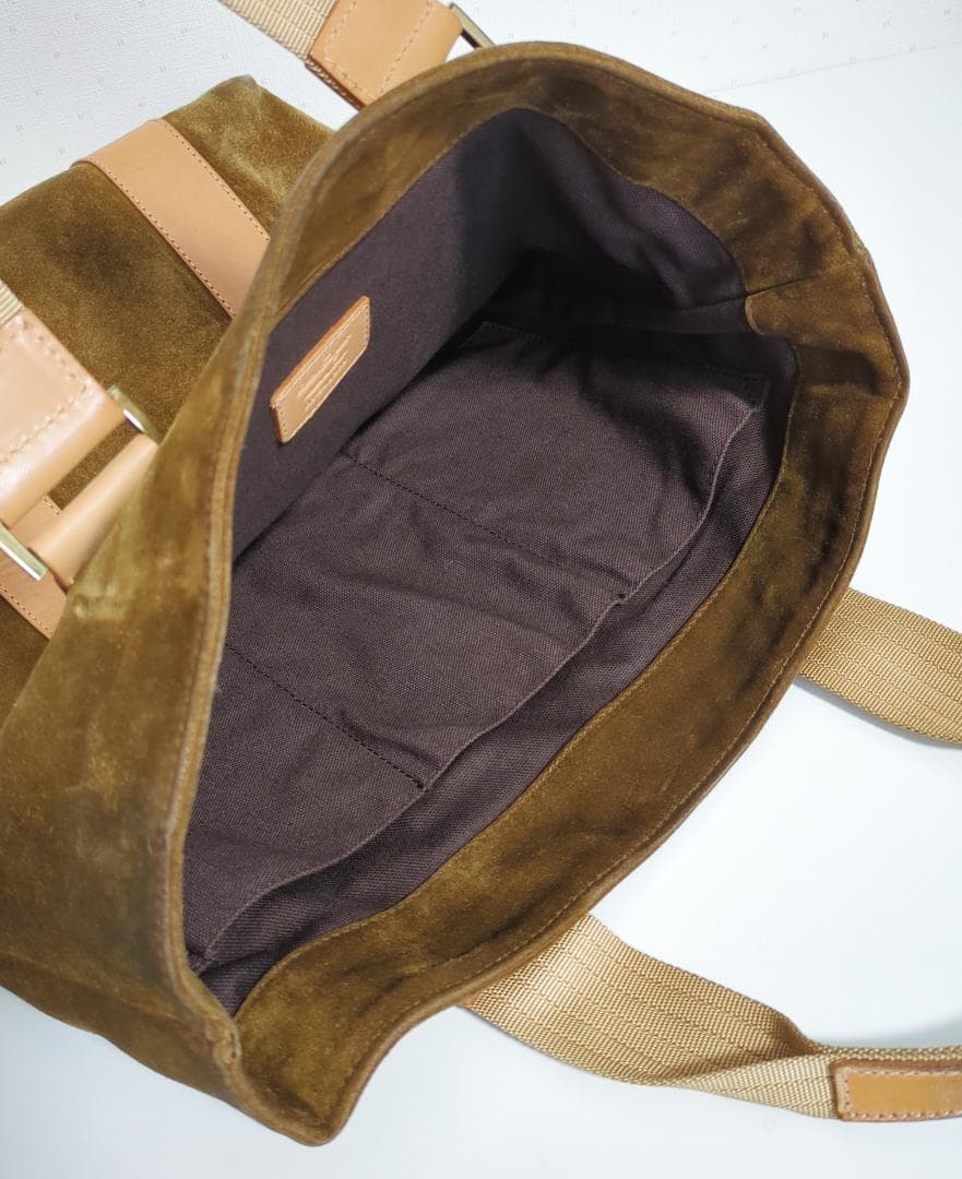 サルヴァトーレ フェラガモ トートバッグ スエード レザー DS-24 3505