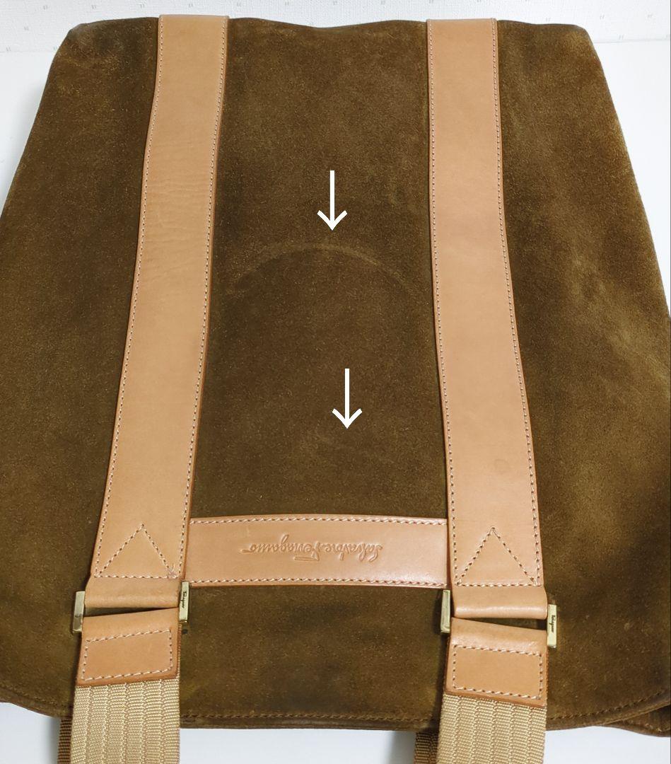 サルヴァトーレ フェラガモ トートバッグ スエード レザー DS-24 3505