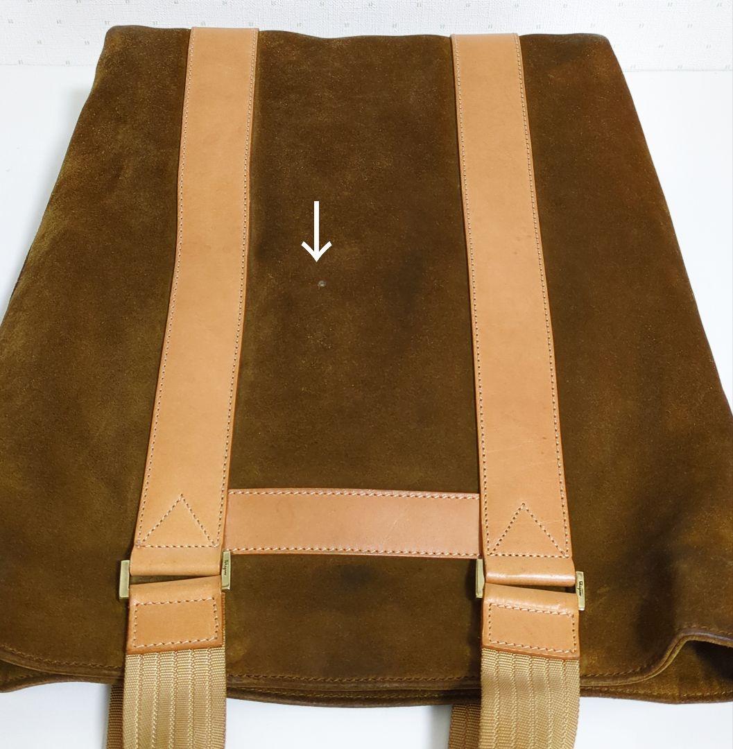 サルヴァトーレ フェラガモ トートバッグ スエード レザー DS-24 3505