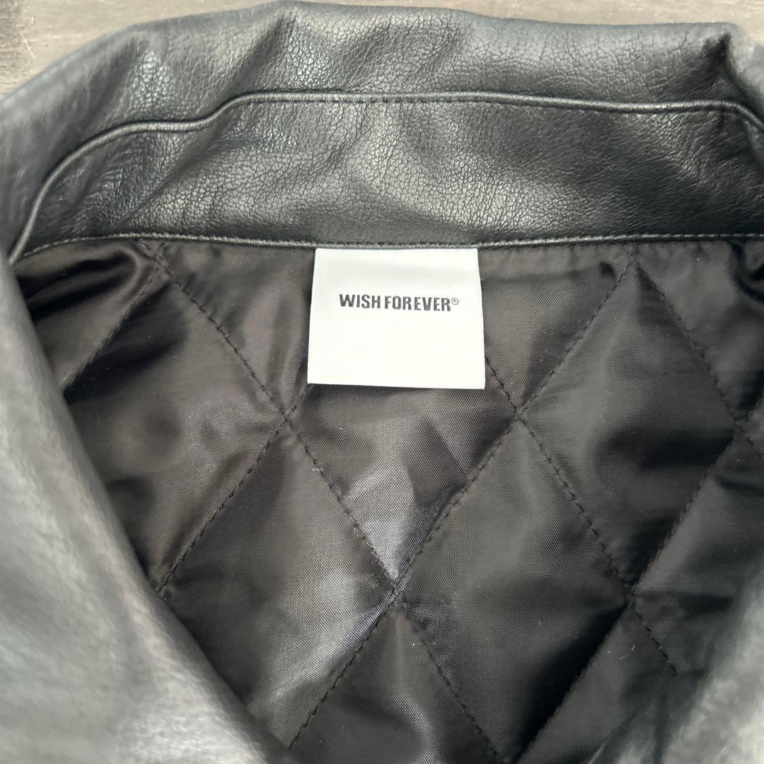 WISH FOREVER ブラックレザージャケット
