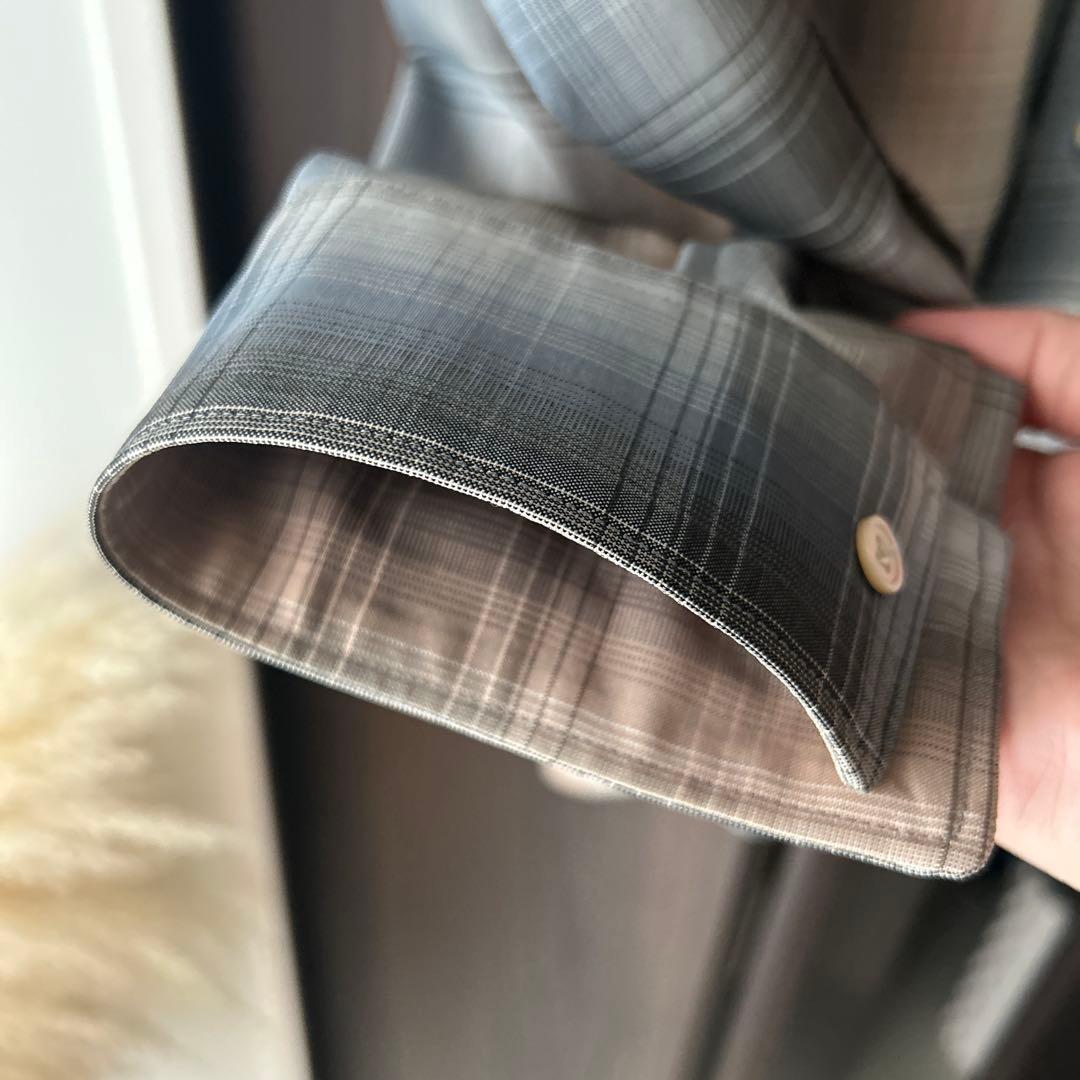 auralee 20aw ウールチェックシャツ