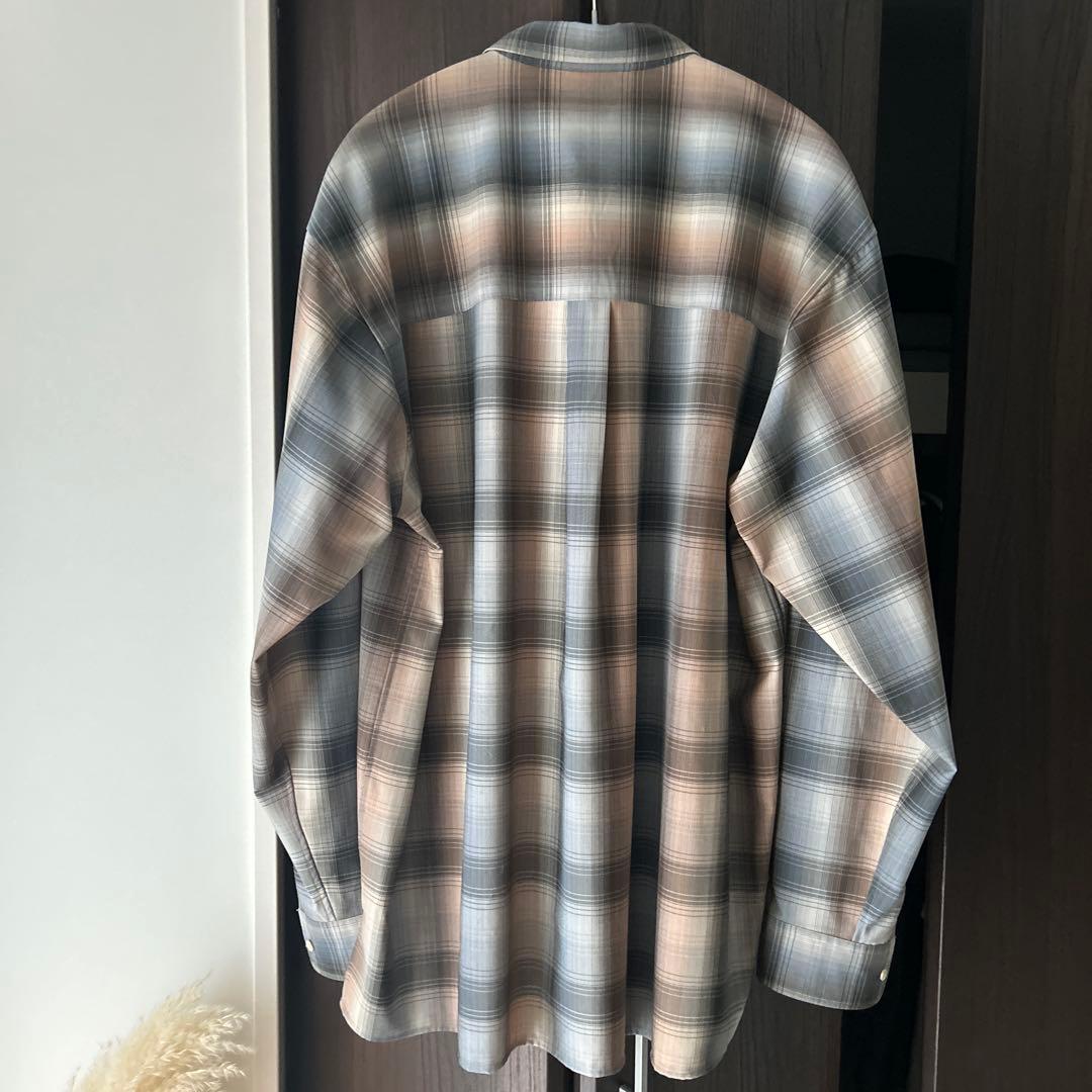 auralee 20aw ウールチェックシャツ