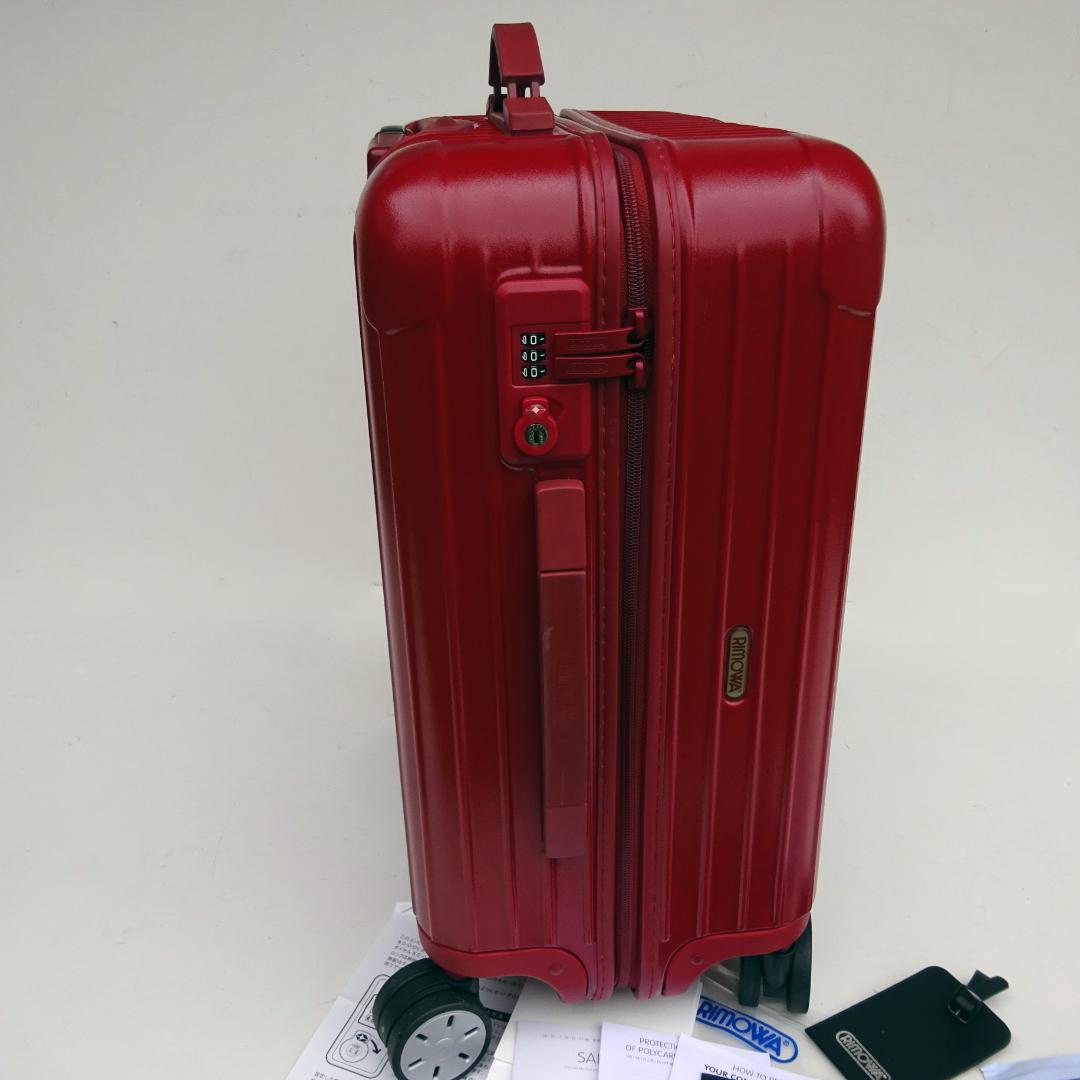 RIMOWA リモワ ポリ四輪サルサTSAロック赤 キャリーバッグ45リットル
