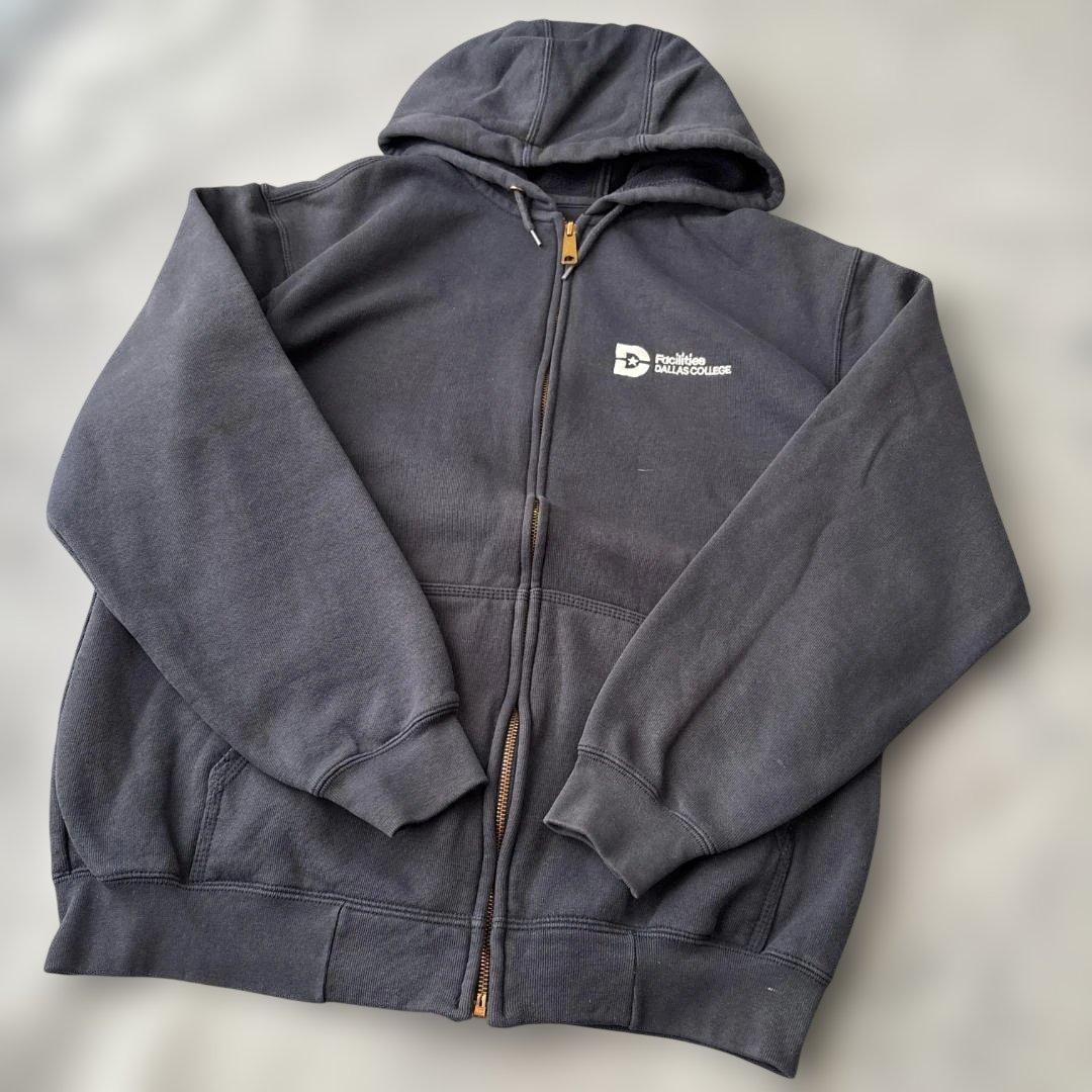 CARHARTT　カレッジ刺繍ロゴ　フルジップパーカー　　M