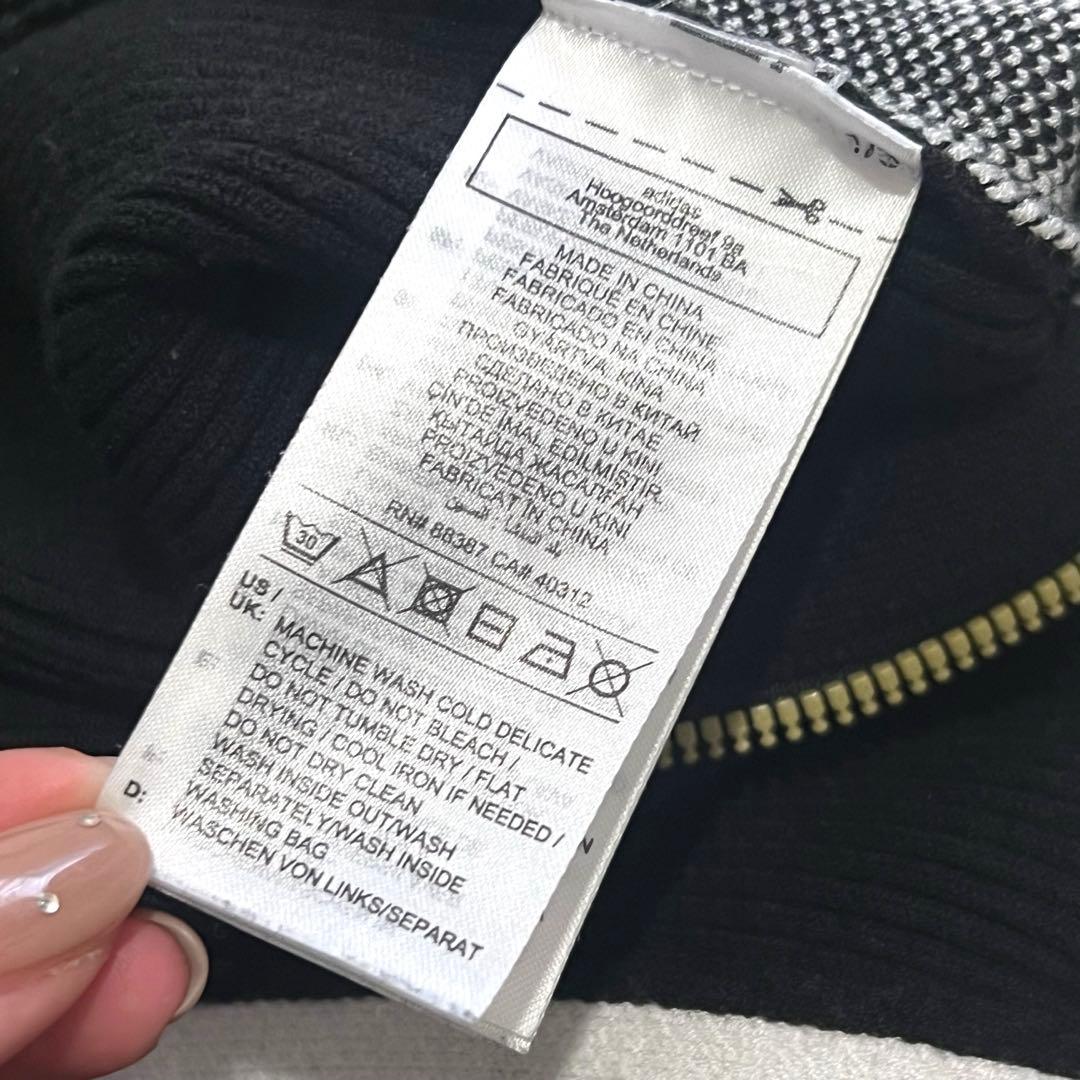 美品✨adidas ジャンプスーツ ニット オールインワン ブラック