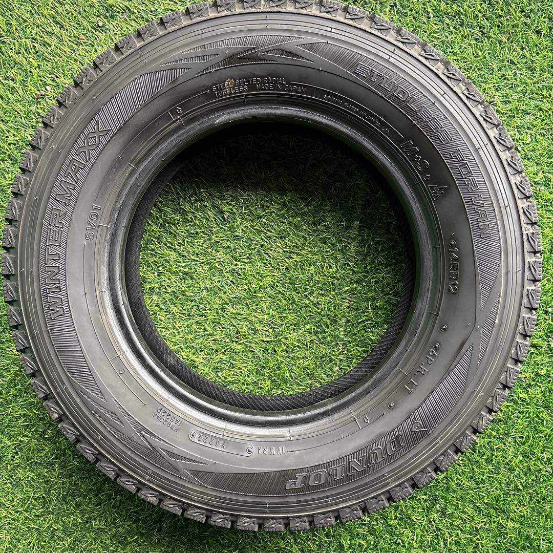 T*u様 145R12(6PR)LT／2022年製／残溝有り／DUNLOP SV
