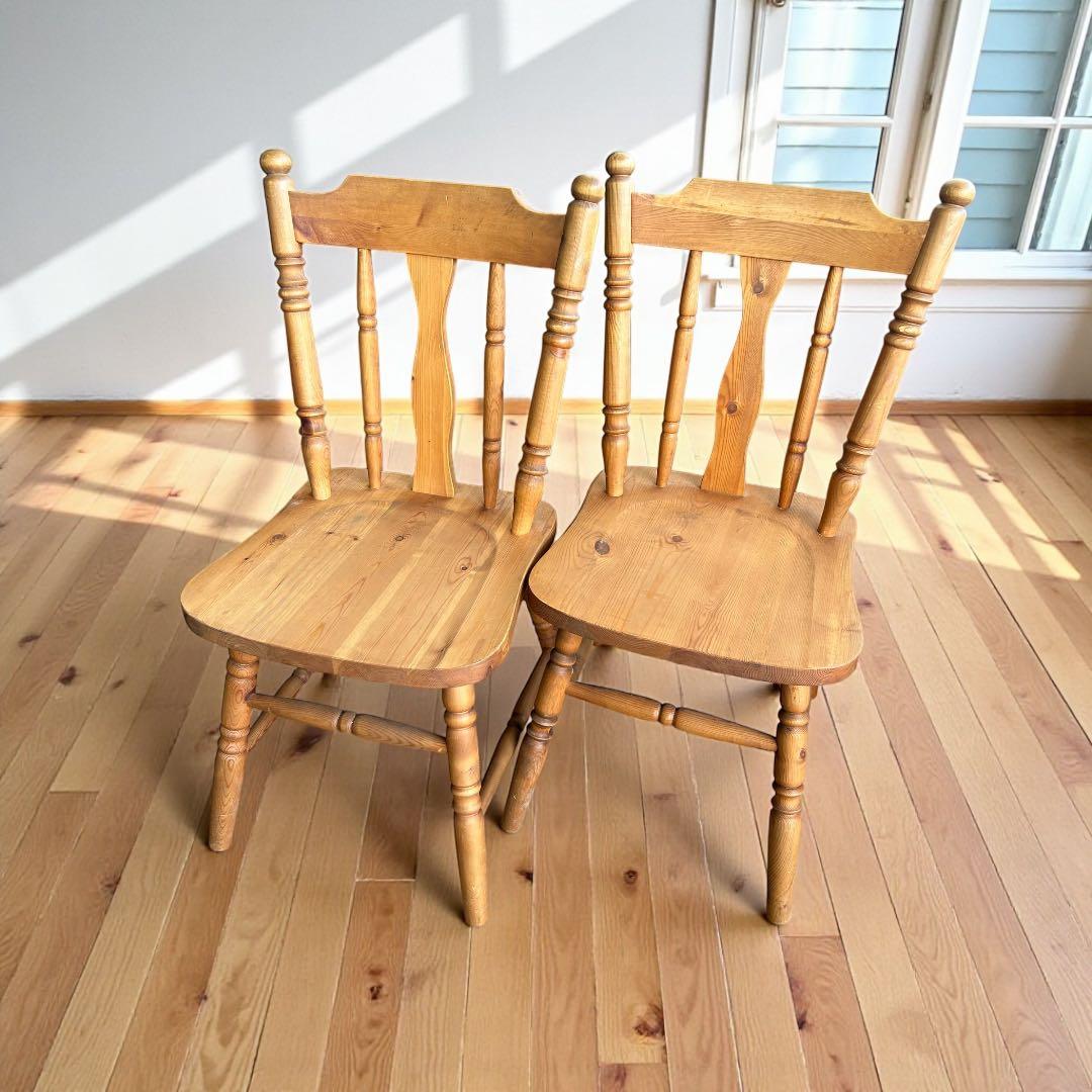 722 木製ダイニングチェア 2脚セット 北欧ナチュラル おしゃれ　カントリー