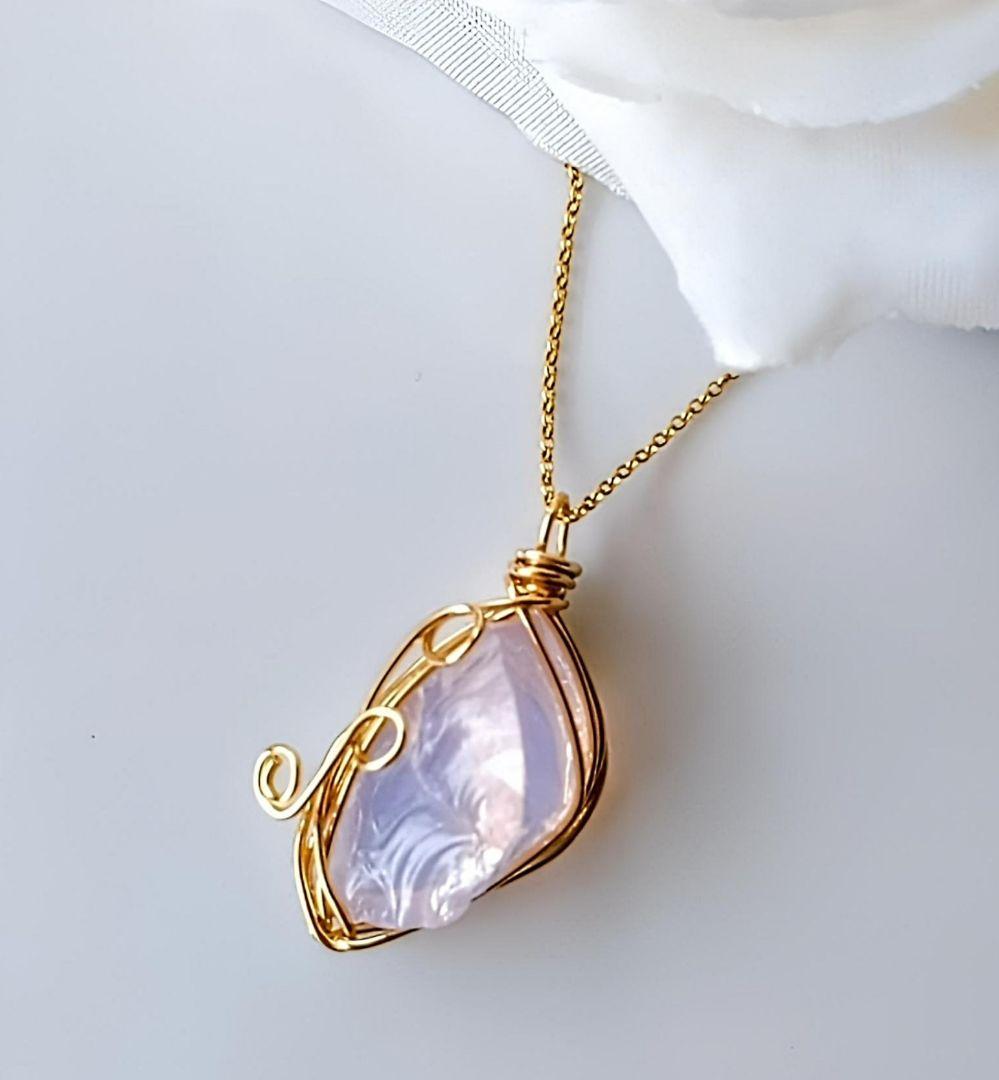 Kgf14 希少 アンダラクリスタル エンジェルオーロ ピンク 原石