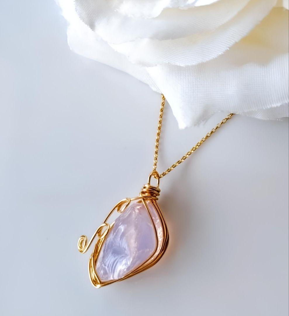 Kgf14 希少 アンダラクリスタル エンジェルオーロ ピンク 原石