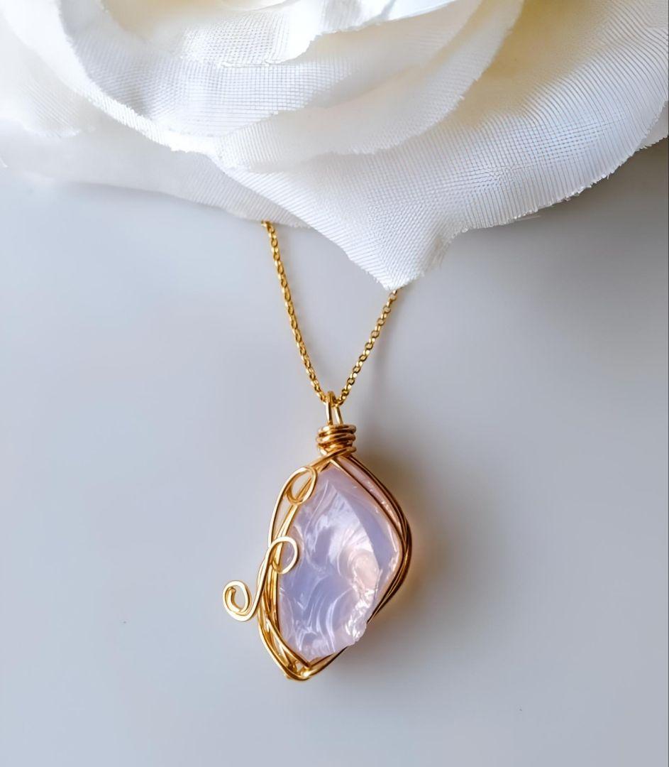 Kgf14 希少 アンダラクリスタル エンジェルオーロ ピンク 原石