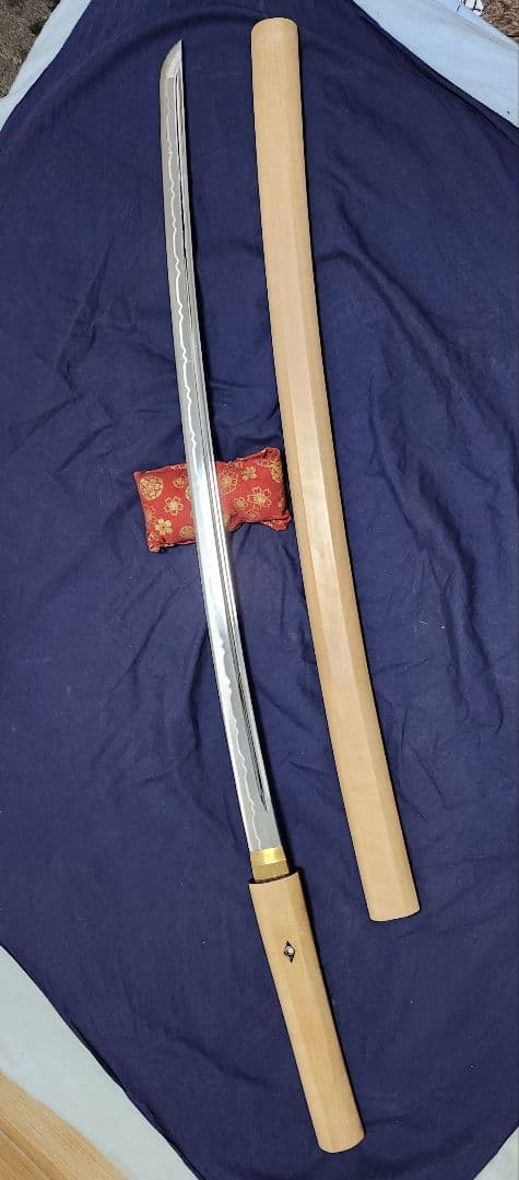 【模造刀 】白鞘 太刀用刀身 居合刀刀身