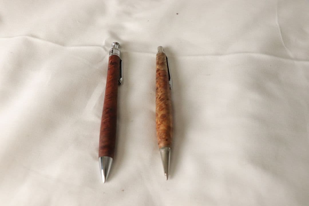 工房楔、富士瘤クラフトシャープペン 花梨瘤杢 まとめ売り