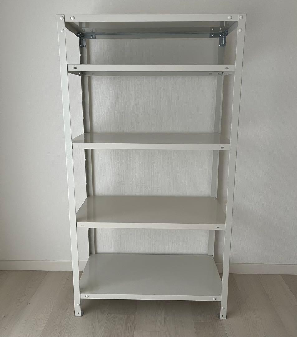 キタジマ スマートラック NSTR-556 80×40×150 5段 ホワイト