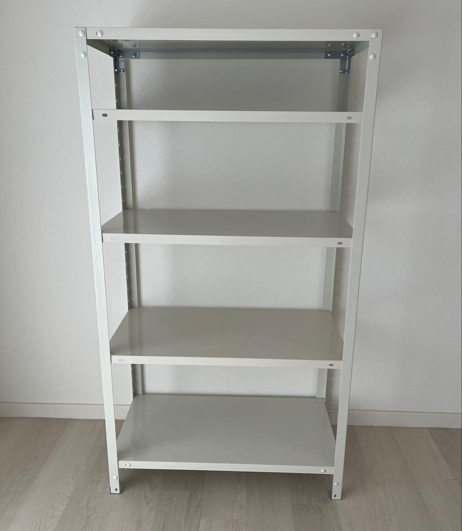 キタジマ スマートラック NSTR-556 80×40×150 5段 ホワイト