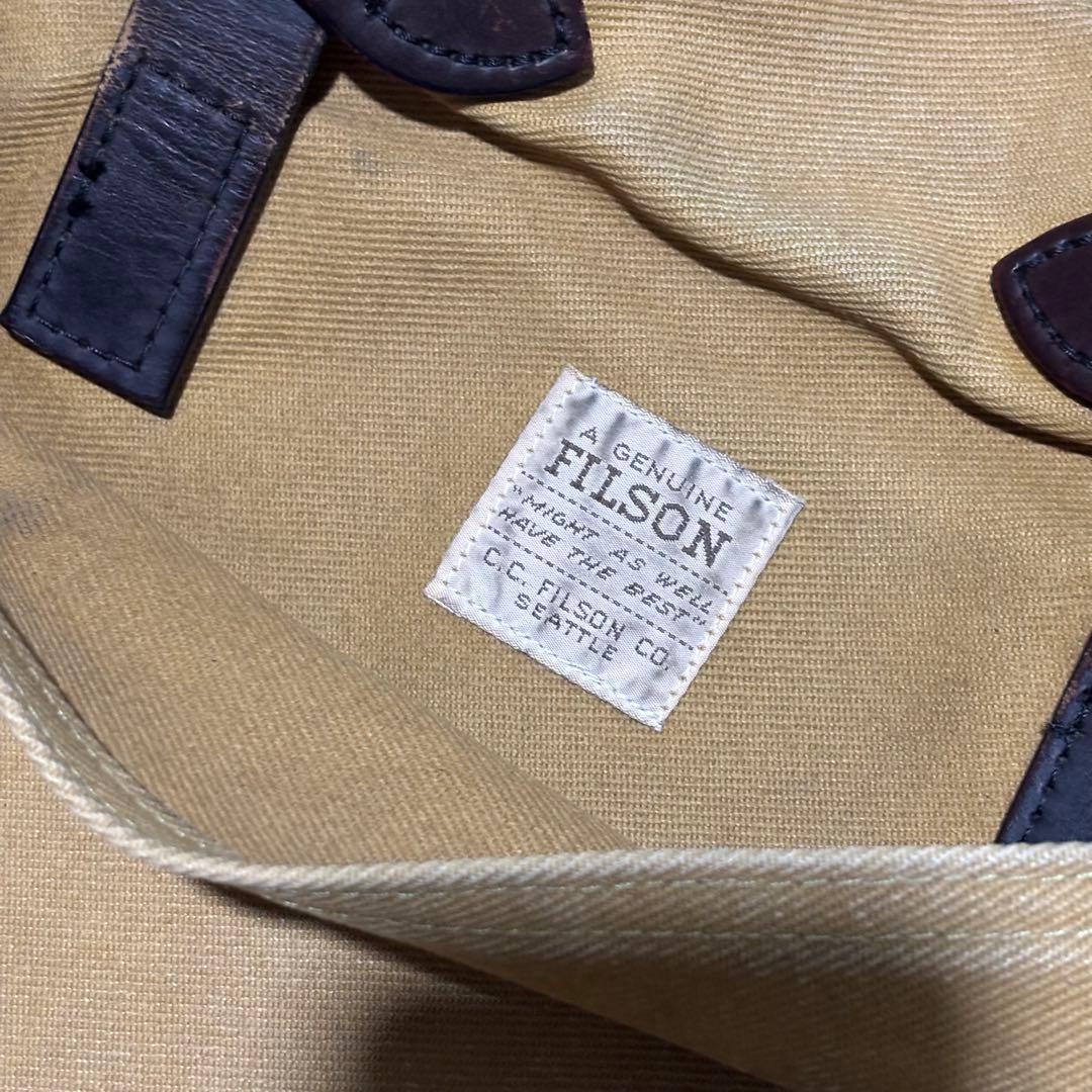 FILSON ベージュ キャンバス トートバッグ