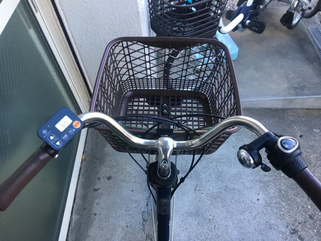 地域限定送料無料　ビビ　DX　16AH　子供乗せ　紺　神戸市　電動自転車