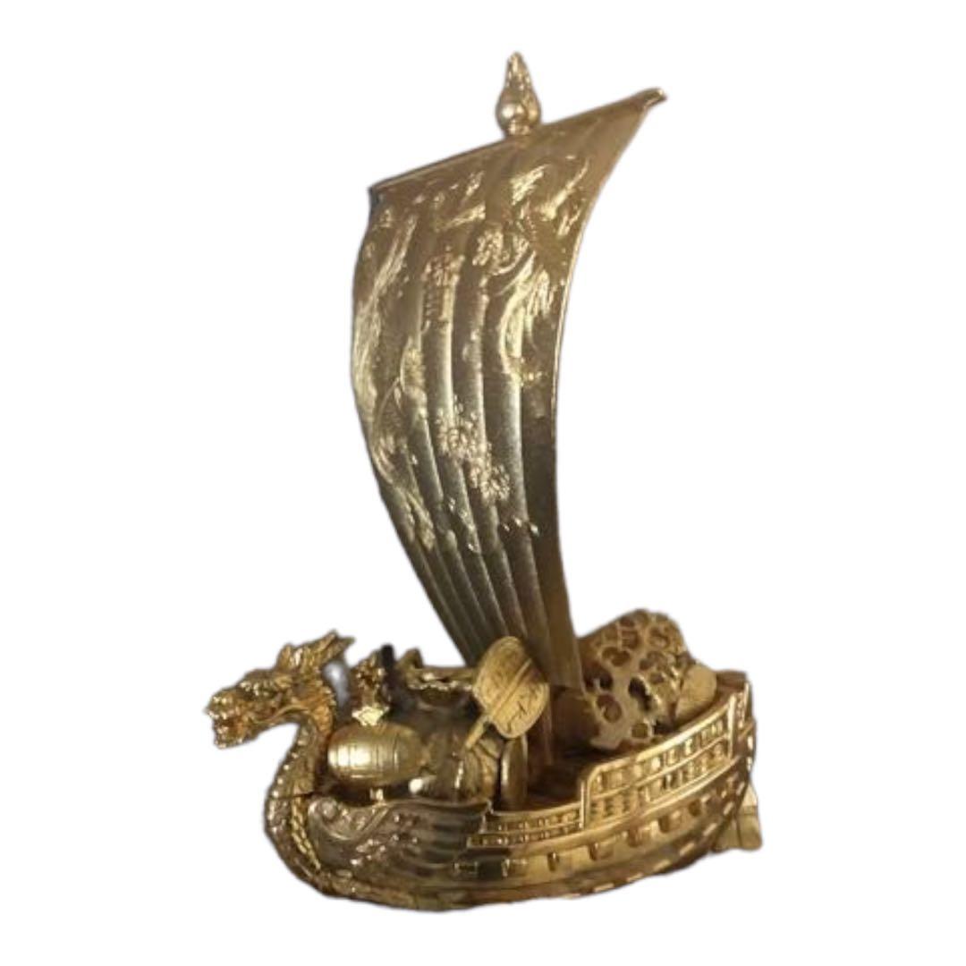 飛竜宝船　亜鉛合金製ケース入置物　年代物　昭和アンティーク　レトロ　送料込み