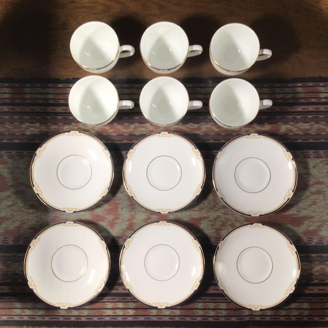 未使用』　 『CAVENDISH』　カップ&ソーサー　大皿　6組