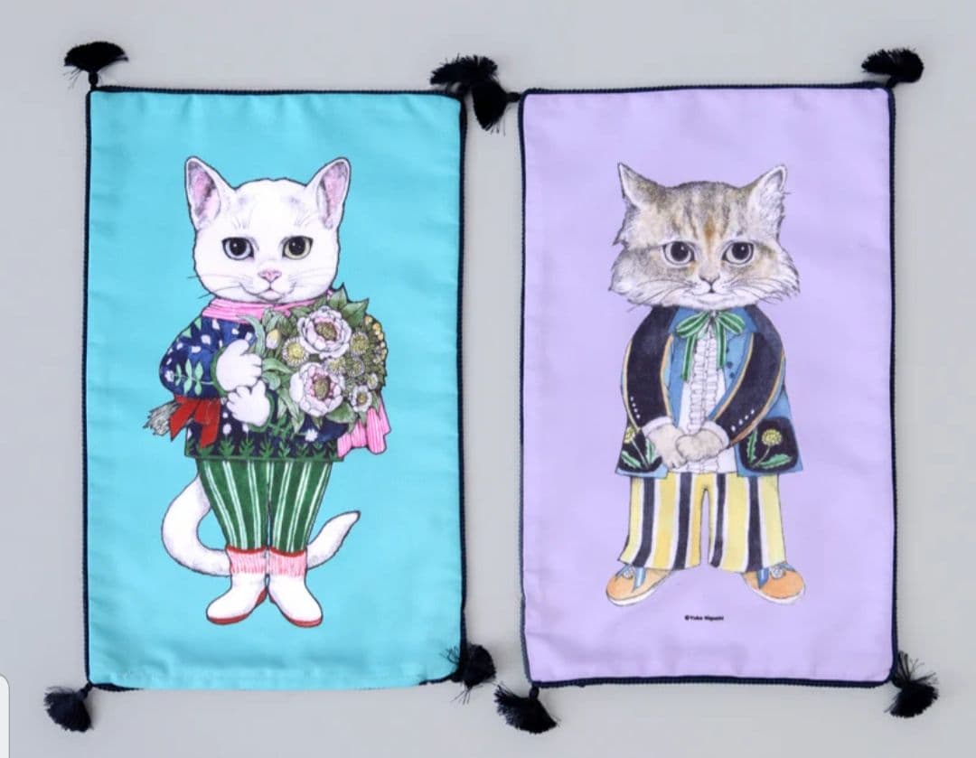 あめちゃん☆ヒグチユウコ タッセルクッション ひゃっこ・たんぽぽ