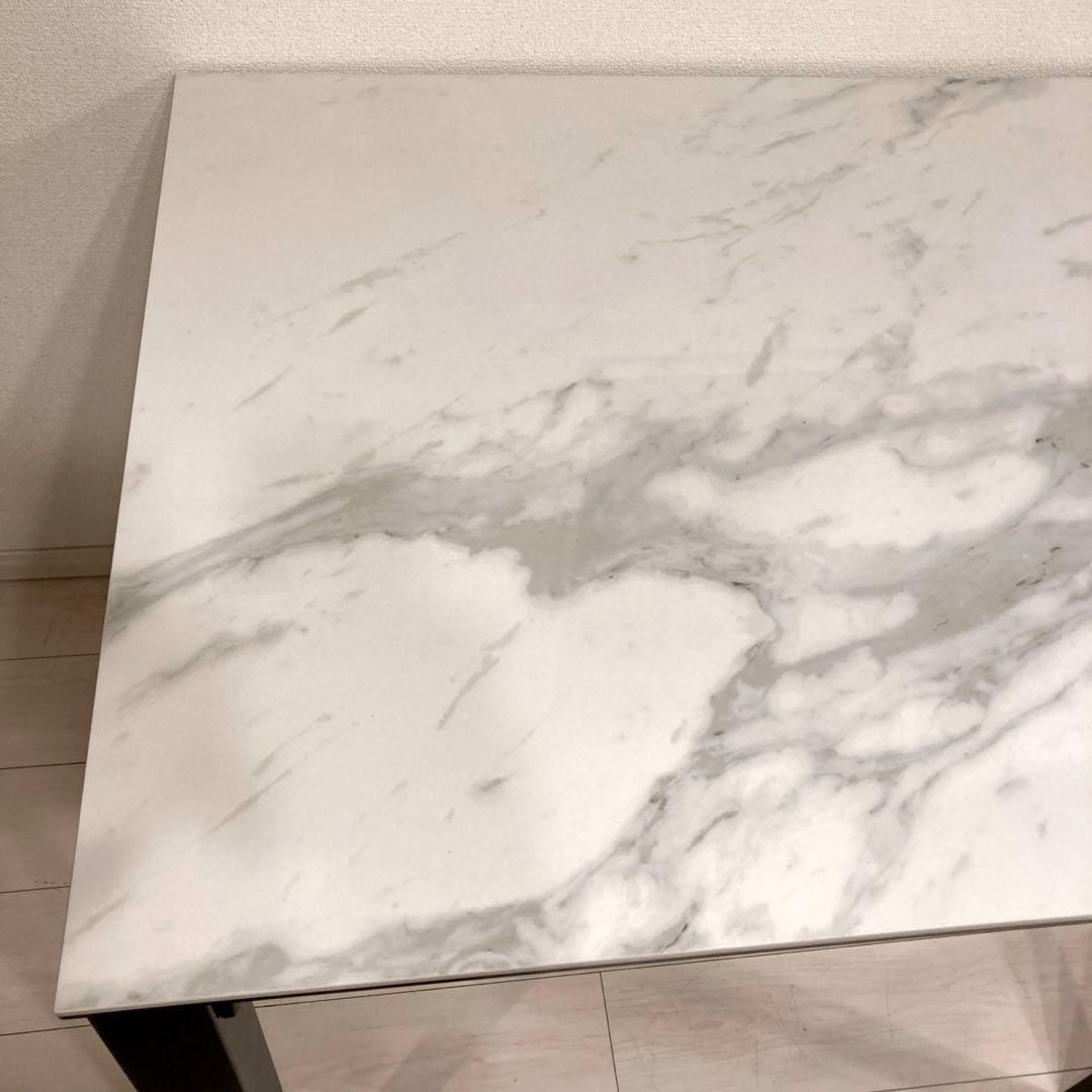 大理石調　セラミック　ダイニングテーブル コルドバ　グラナダ ホワイトクオーツ