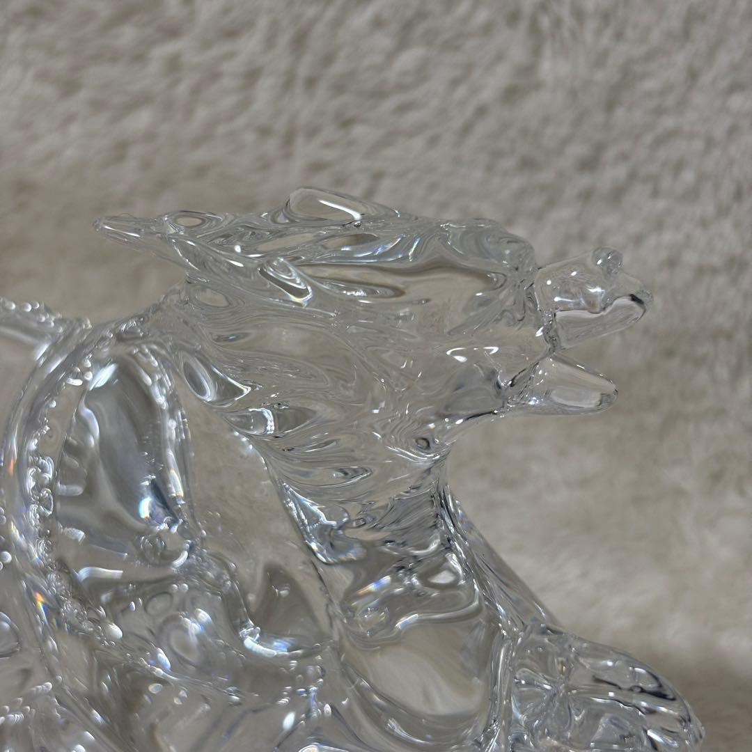 【美品】Baccarat バカラ 置物 インテリア ドラゴン 龍 竜