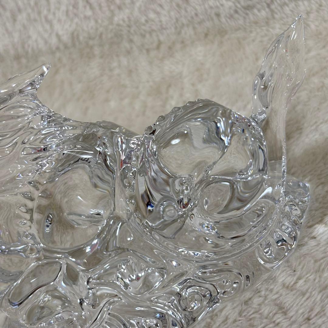 【美品】Baccarat バカラ 置物 インテリア ドラゴン 龍 竜