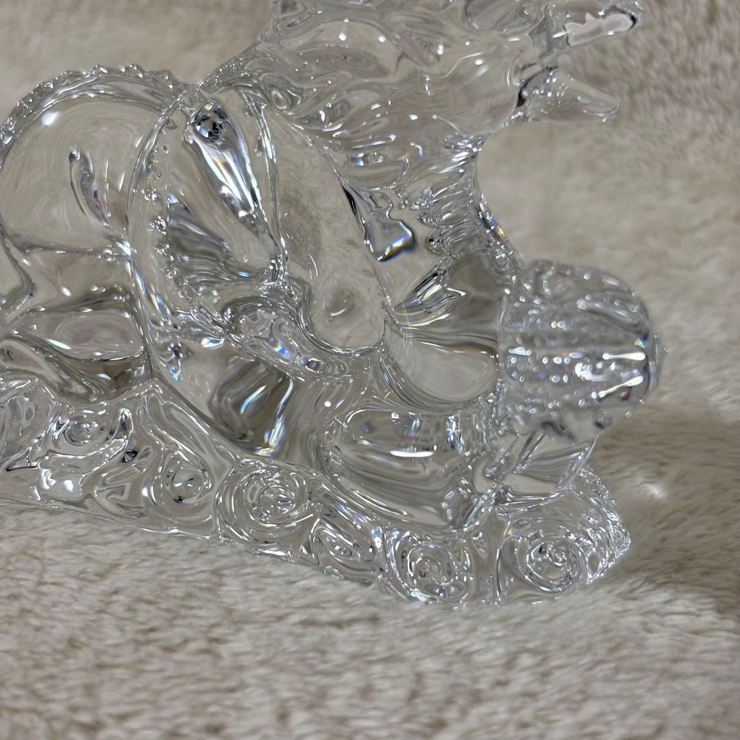 【美品】Baccarat バカラ 置物 インテリア ドラゴン 龍 竜
