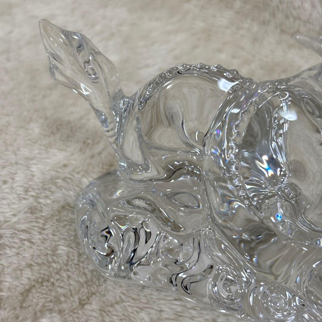 【美品】Baccarat バカラ 置物 インテリア ドラゴン 龍 竜