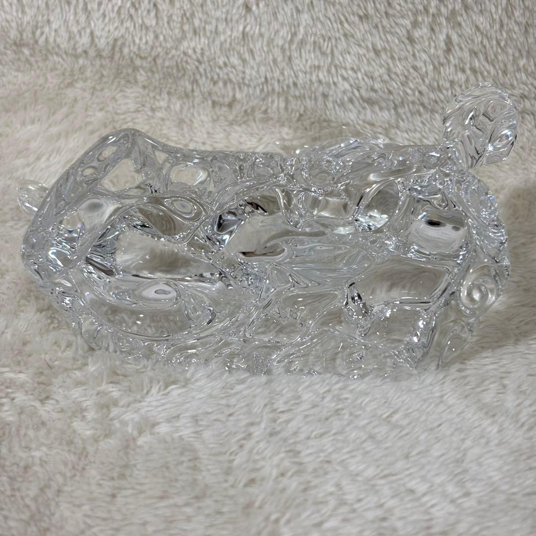 【美品】Baccarat バカラ 置物 インテリア ドラゴン 龍 竜