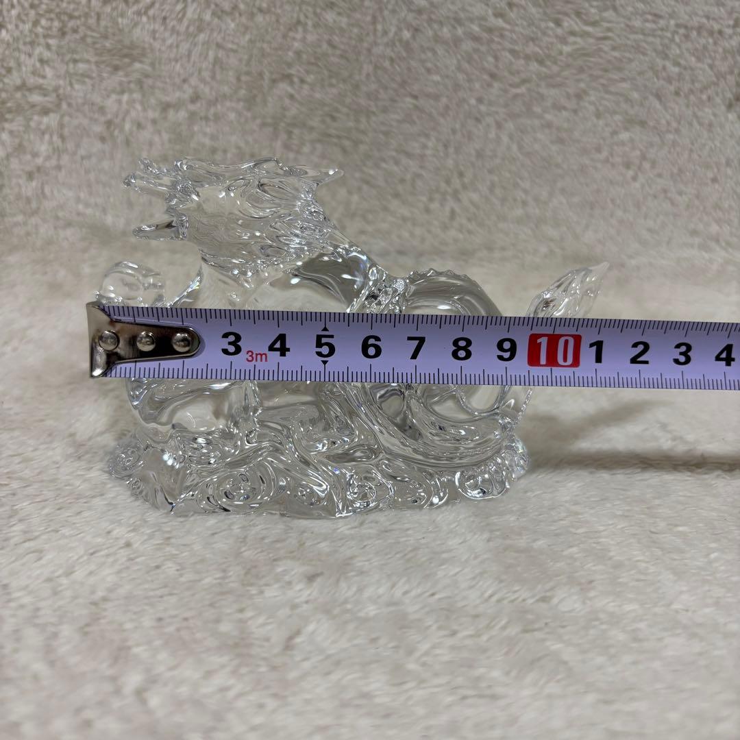 【美品】Baccarat バカラ 置物 インテリア ドラゴン 龍 竜
