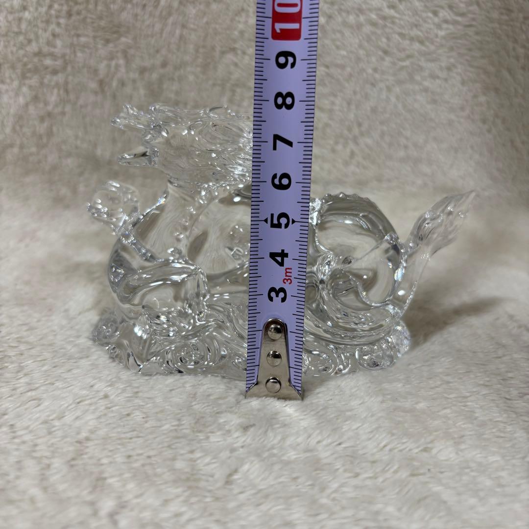 【美品】Baccarat バカラ 置物 インテリア ドラゴン 龍 竜