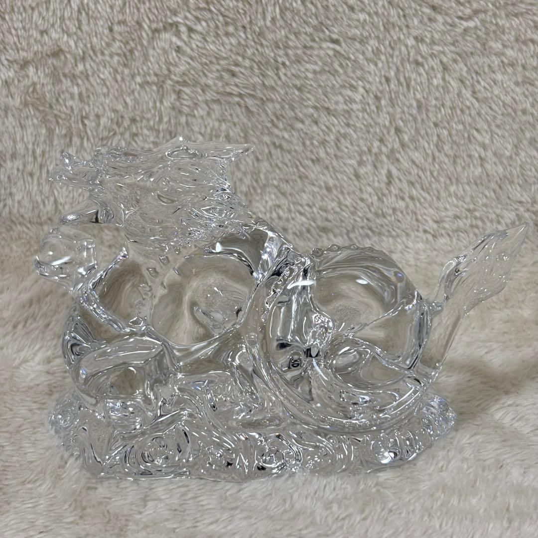 【美品】Baccarat バカラ 置物 インテリア ドラゴン 龍 竜
