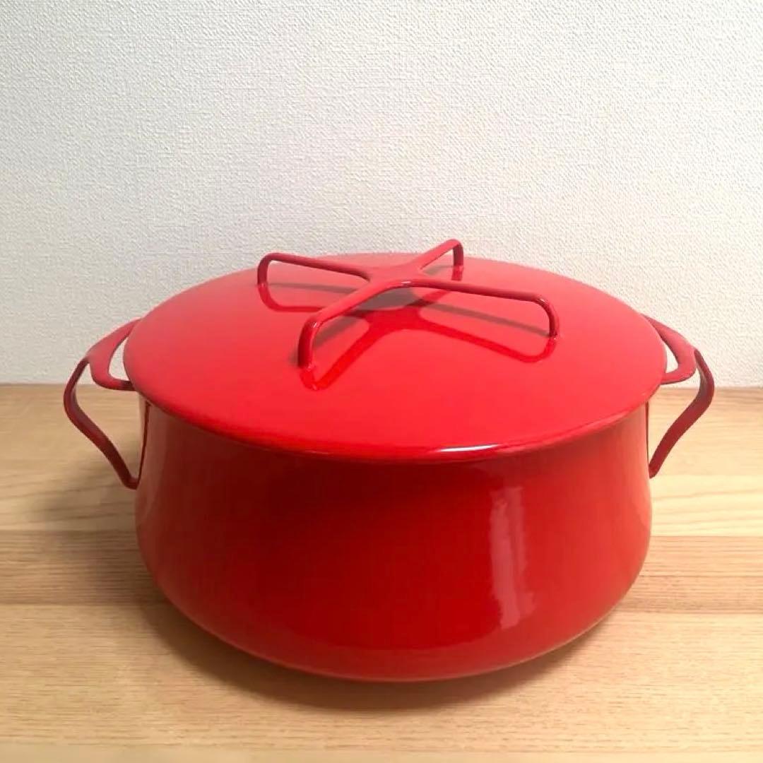 希少！中古【DANSKダンスク】コベンスタイル　両手鍋２６ｃｍ　チリレッド