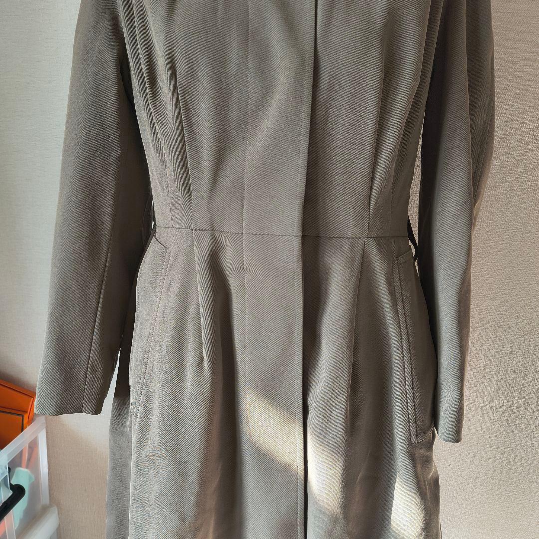 訳あり エルメス マルジェラ期 ベルトつきロングコート 38 ウール コットン