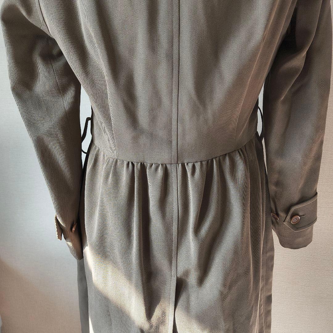 訳あり エルメス マルジェラ期 ベルトつきロングコート 38 ウール コットン