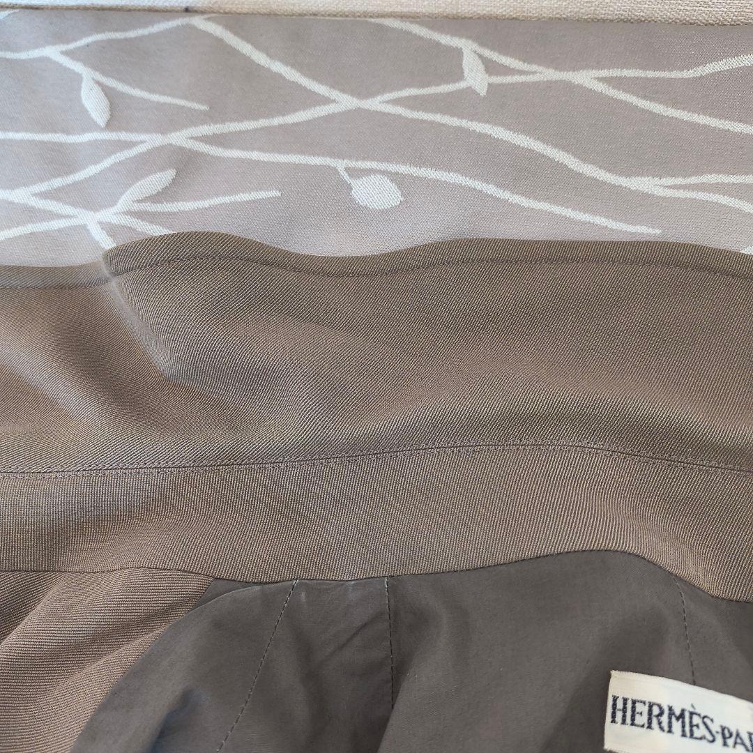 訳あり エルメス マルジェラ期 ベルトつきロングコート 38 ウール コットン