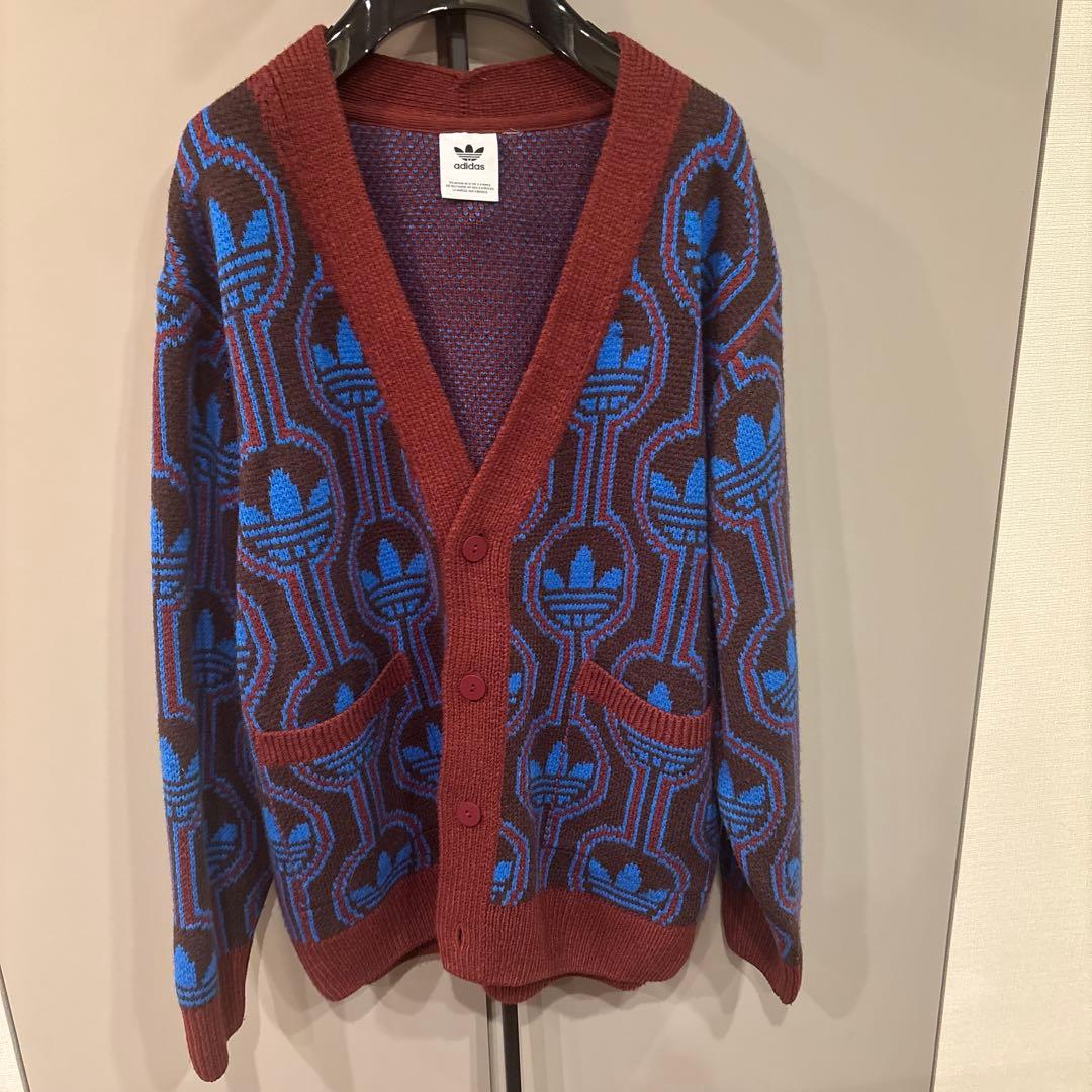 まめねこ様adidas アディダス トレフォイルロゴ カーディガン