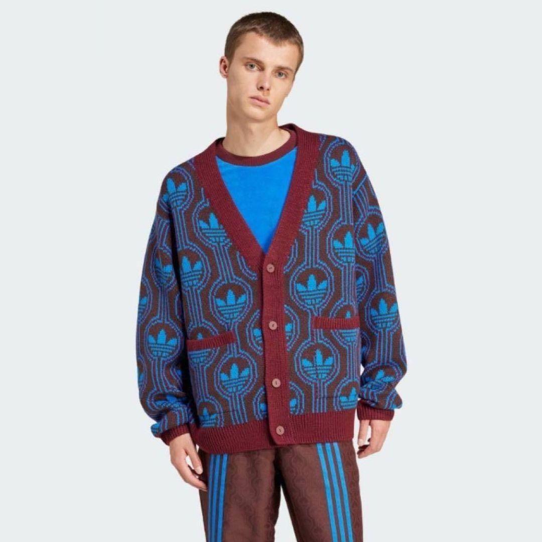 まめねこ様adidas アディダス トレフォイルロゴ カーディガン