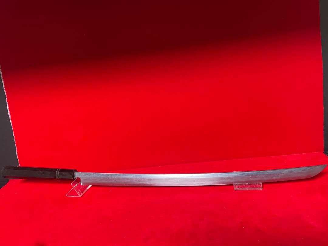 01475 包丁　マグロ包丁　玉鋼製　刃文綺麗　墨流し　切味抜群　未使用品