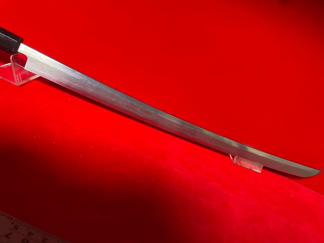 01475 包丁　マグロ包丁　玉鋼製　刃文綺麗　墨流し　切味抜群　未使用品