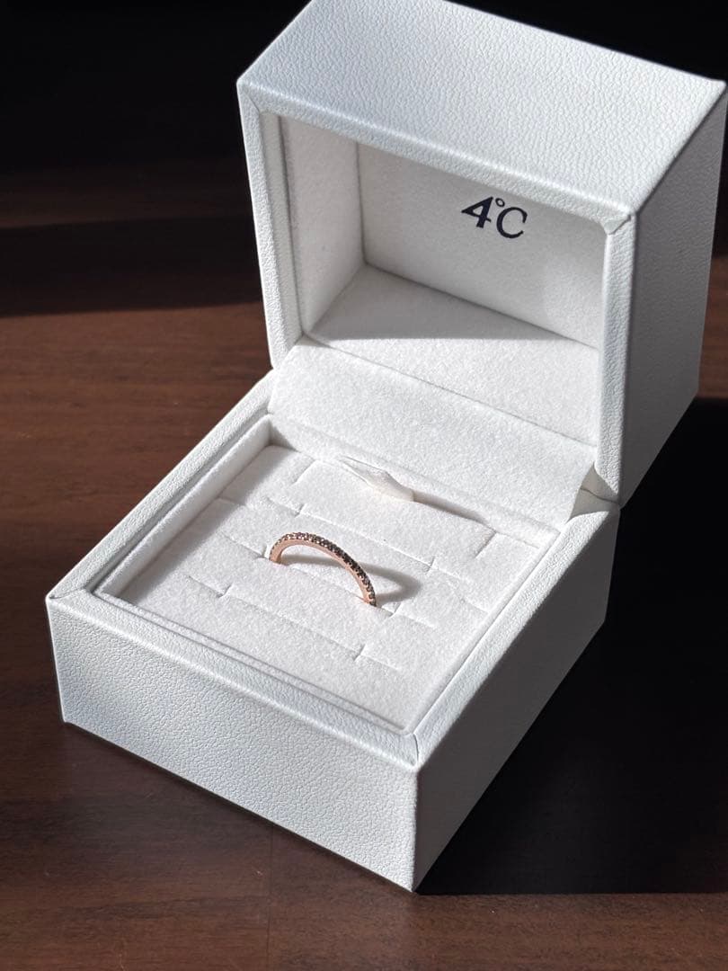 4°C K10ピンクゴールド ピンキーリング