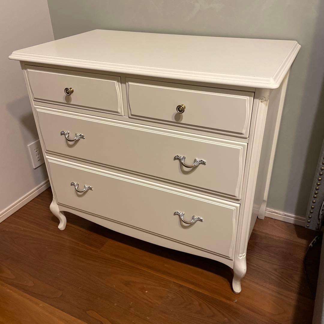 こ*マ様 洋服タンス・猫足ドローワー（幅80cm x 高さ　73cm x 奥行4