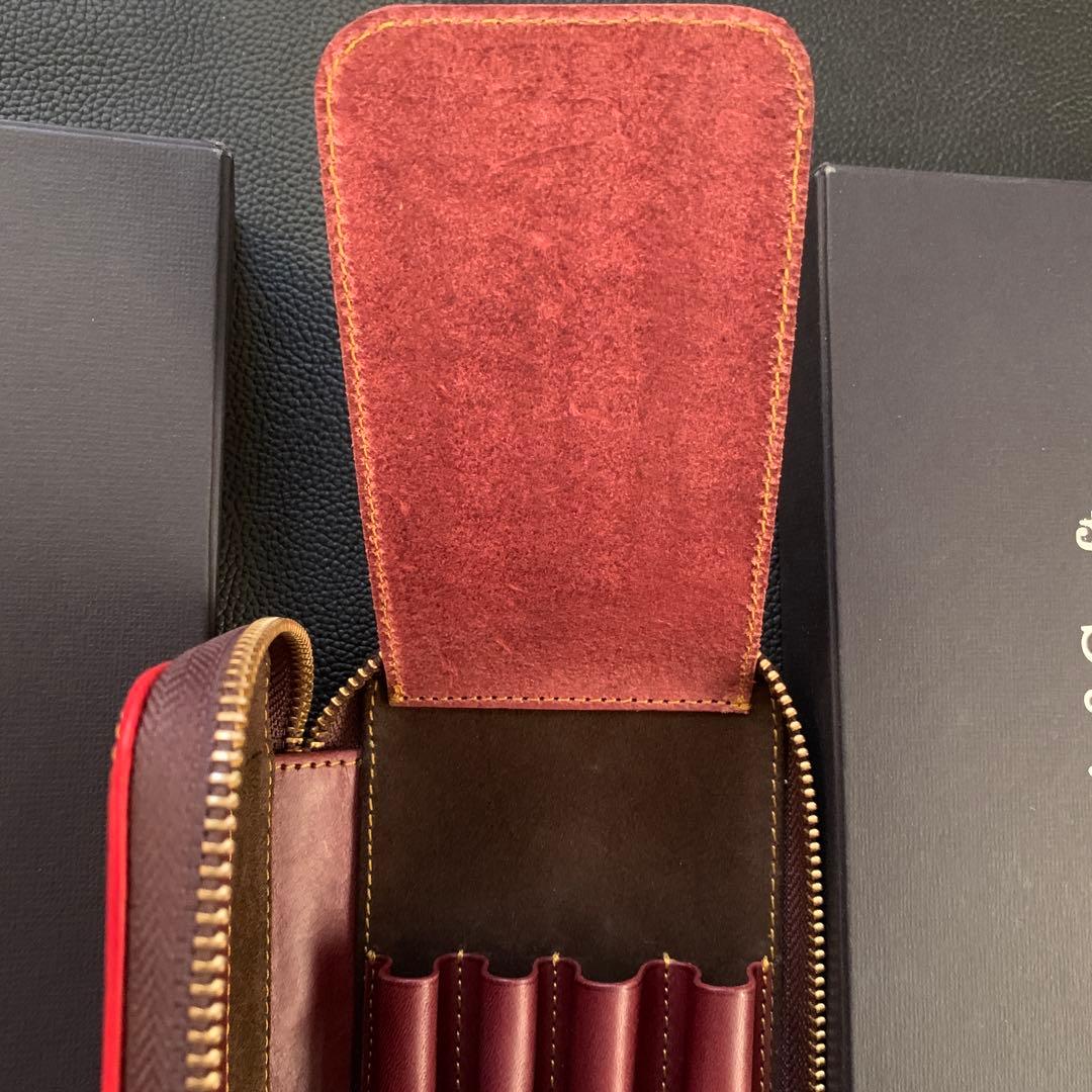 【新品・未使用】バハギア ペンケース ラウンドジップ型 プエブロ ハバネロ