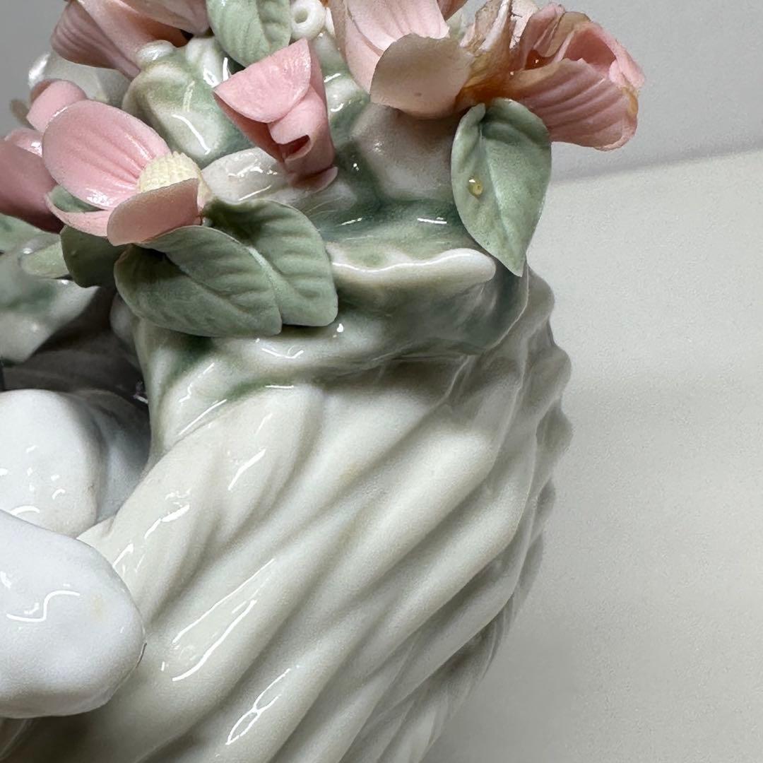 LLADRÓ リヤドロ 三つ子の仔猫 三つ子の子猫　猫　かご