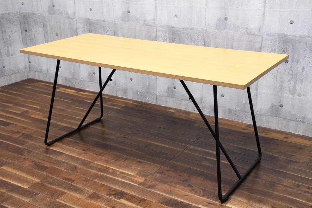 EGC68 無印良品 MUJI 折りたたみテーブル 幅160cm オーク材