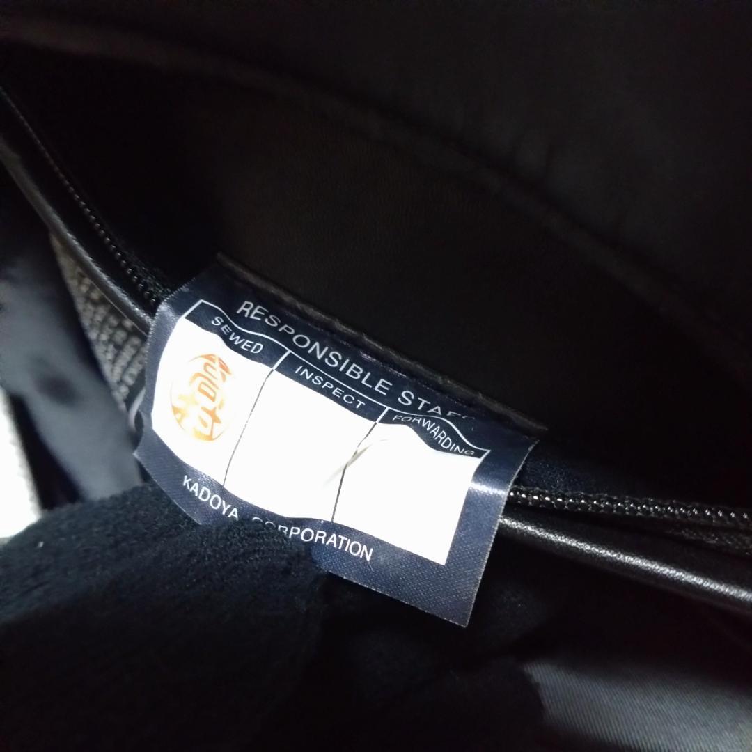 美品KADOYAカドヤ　WM　ブラック黒　ダブルライダースジャケット　ベルト